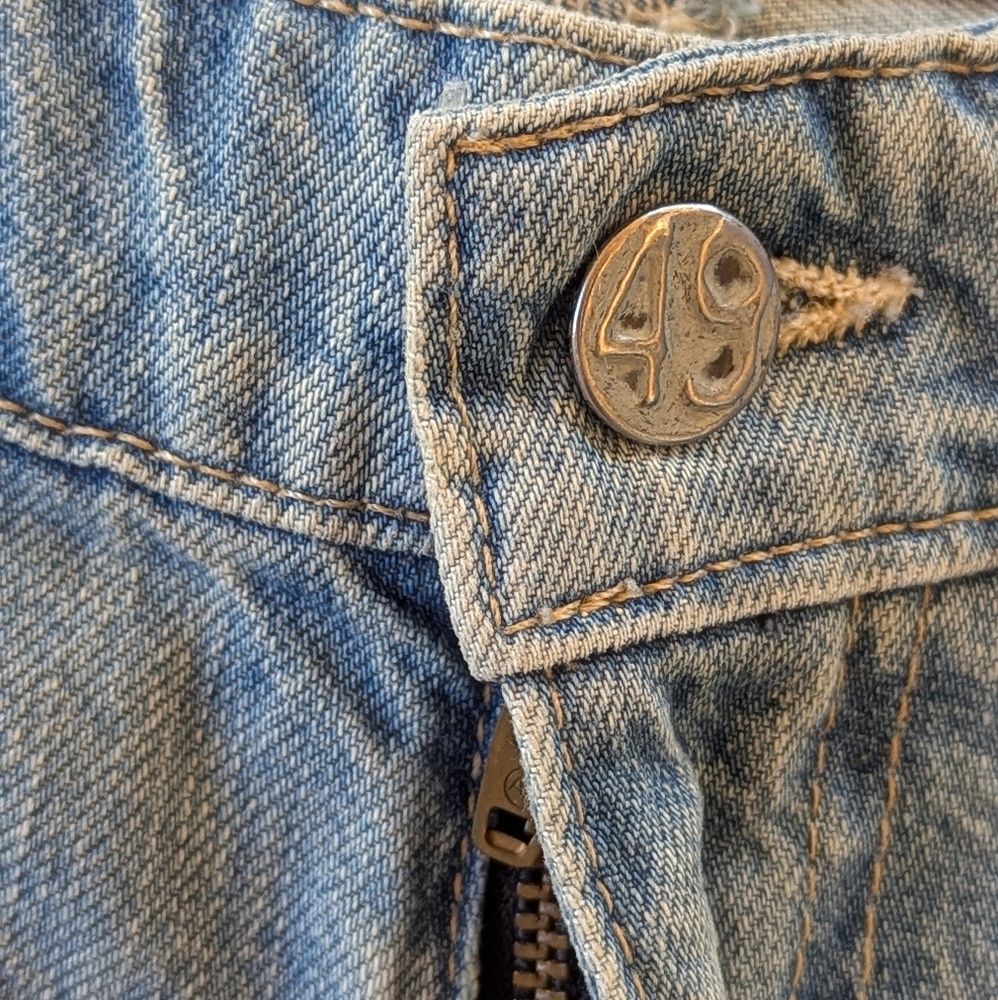 AG The Bonnie Relaxed Distressed Blue Jean Denim Mid Rise Shorts NWT Women's 30 - Picture 7 of 10